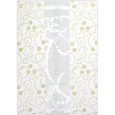 URSUS Glitter silk Blumenranken gold 60600001 100g 5 pezzi