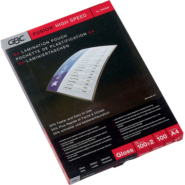 GBC Laminiertasche A4 3747525 glanz, 100my 100 Stk