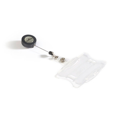 DURABLE Halter f. Ausweis 85x54mm 801119 mit Jojo 10 Stück