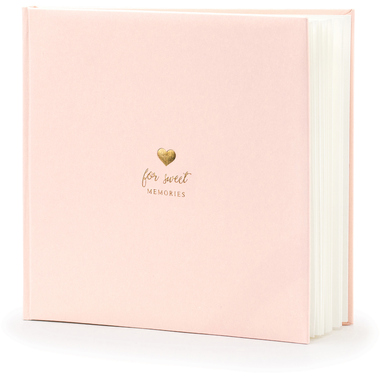PARTYDECO Livre d'or 20.5x20.5cm KWAP52-081P rose poudré 44 pages