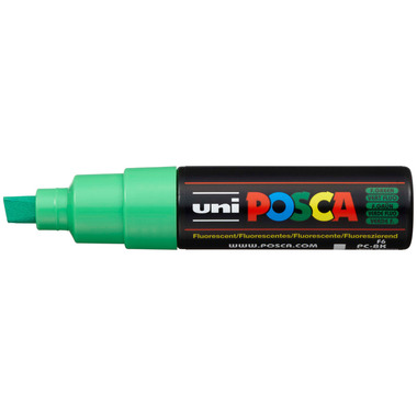 POSCA Marker 8mm PC8K F.GREEN fluo grün, Keilspitze