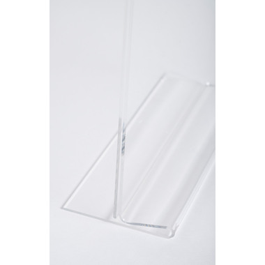 EXACOMPTA Tischaufsteller A4 84158D transparent, T-Form hoch
