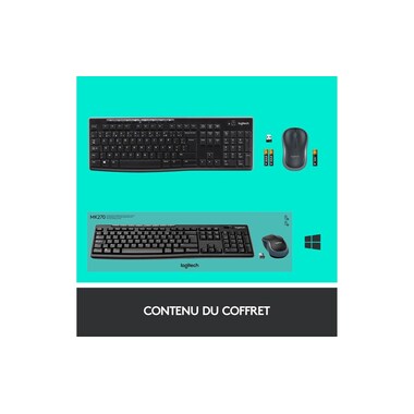 Set tastiera e mouse Logitech MK270 layout US