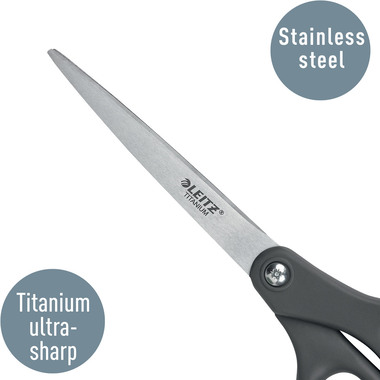 LEITZ Ciseaux titan 18cm 5421-00-89 gris foncé