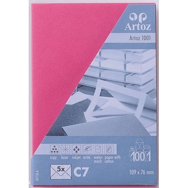 ARTOZ Enveloppes 1001 C7 107134184 100g, fuchsia 5 pcs.