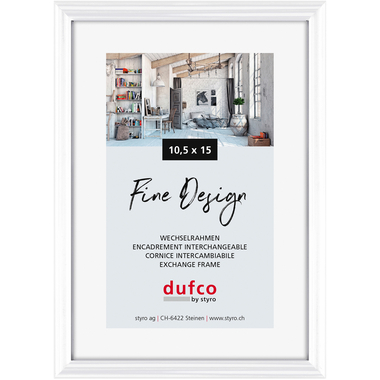 DUFCO Bilderrahmen 10.5x15cm 1400.40036 Fine Design weiss