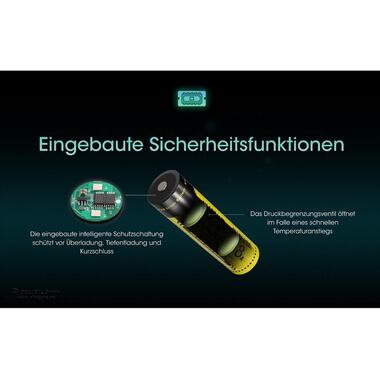 Nitecore Batterie NL1836 Li-Ion Typ 18650 3600 mAh, 1 Pièce/s