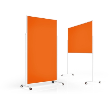 MAGNETOPLAN Design-Moderatorentafel VP 1181144 Filz, orange 1000x1800mm