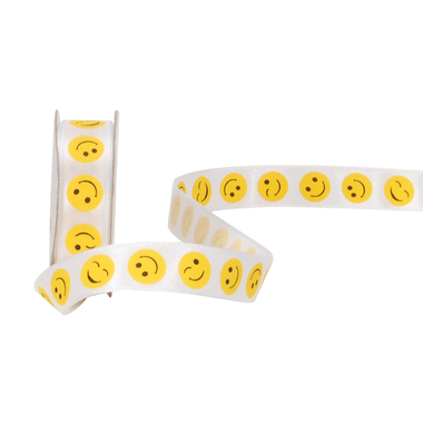 SPYK Band Cubino 15mm/4m 2198.1564 weiss/gelb Smiling