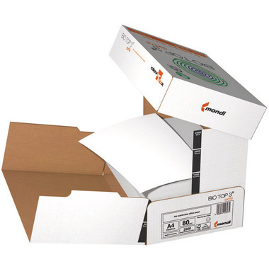 BIO TOP 3 Papier à photocopier Biotop A4 88008663 160g, Off-White 250 flls.
