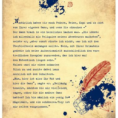 COPPENRATH Adventskalender 59x47cm 71548 Krimi Advent Sherlock Holmes