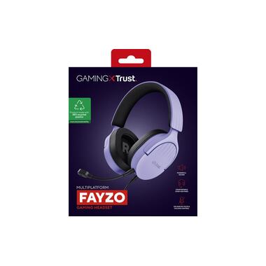 Trust Headset GXT 489P FAYZO Violett/Schwarz