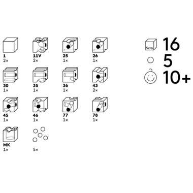 Cuboro Kugelbahn Zubehör Pro extra Set