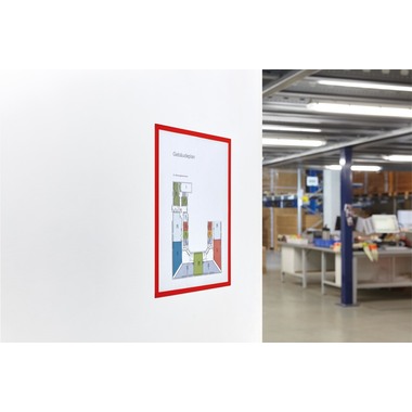 MAGNETOPLAN Cadre aimant magnetofix A4 1130306 rouge 5 pcs.