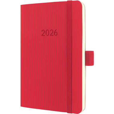 CONCEPTUM Wochenkalender 2026 C2635 1W/2S rot 14x9.3cm