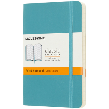MOLESKINE Carnet Classic SC Pocket 341715468 ligné, SC, Riff bleu