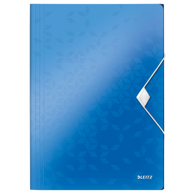 LEITZ Gummibandmappe WOW A4 45990036 blau für 150 Blatt