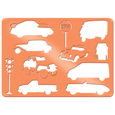 URSUS Schablonen Set 2 Cars 44100002 26.8x18.9x0.2cm 6 Stück