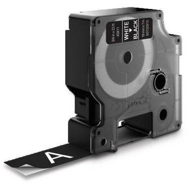 DYMO Schriftband D1 weiss/schwarz S0720910 19mm/7m