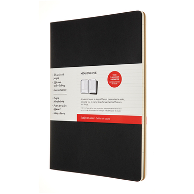 MOLESKINE Quaderno cartone A4 602534 rigato,nero/marr.160p. 2 pz.