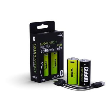 Verico battery Li-Ion C with USB-C 3700 mAh, 2 pieces