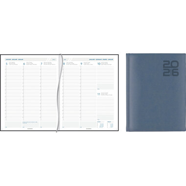 AURORA Agenda Vivella PAW Perl 2026 2716 1S/2P ass. ML 21x27cm