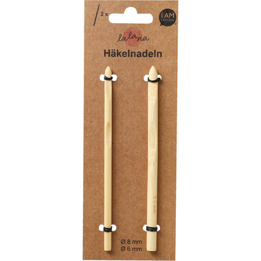 I AM CREATIVE Set di ganci per uncinetto 6201.12 8 & 6 mm 2 pezzi