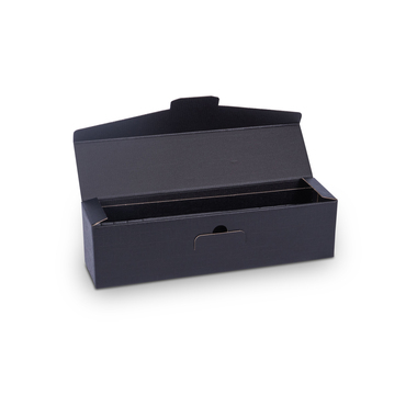 Gift box for 1x 0.75l bottle with bottle height 380mm & Ø90mm in black