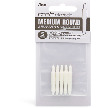 COPIC Spare Tip Sketch 21075R Medium Round, 5 pz.