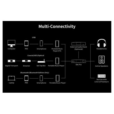 Amplificatore per cuffie & USB-DAC S9C Pro Nero di Aune