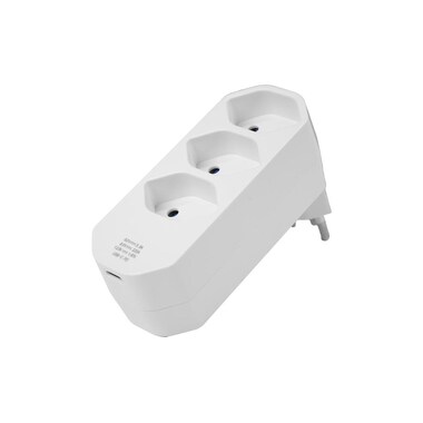 STEFFEN Multi-socket 3 x T13, rotatable 320°, White