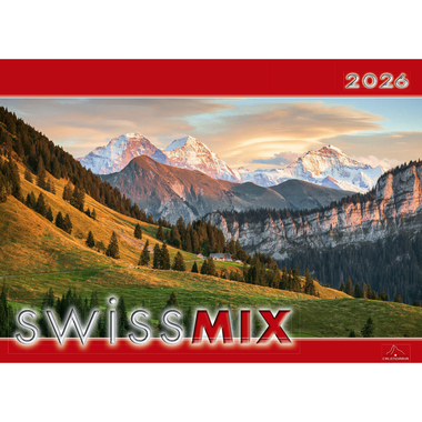 CALENDARIA Calendrier 2026 9783036205144 Swiss Mix ML 31.5x23cm