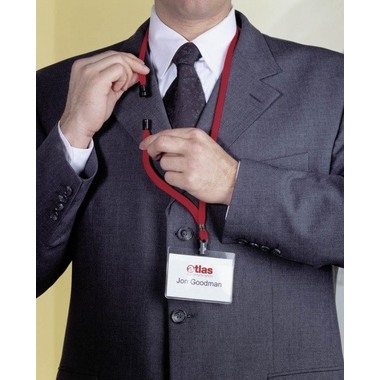 DURABLE Textilband schwarz 811901 Sicherheitsverschluss 10 Stück