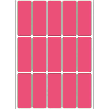 HERMA Etiquettes 20×50mm 2416 rouge 360 pcs.