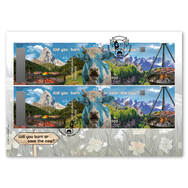 Sonderumschlag Crypto Stamp CHLI 3.0, Blau