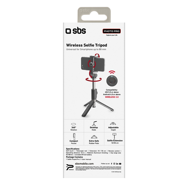 Extendable selfie stick for smartphones