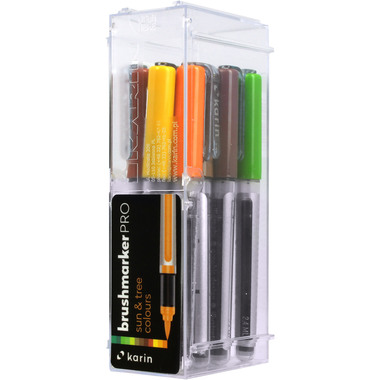 KARIN Brush Marker PRO 27C3 Sun and tree colours 12 pcs.