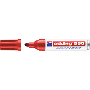 EDDING Permanent Marker 550 3-4mm 550-2 rot