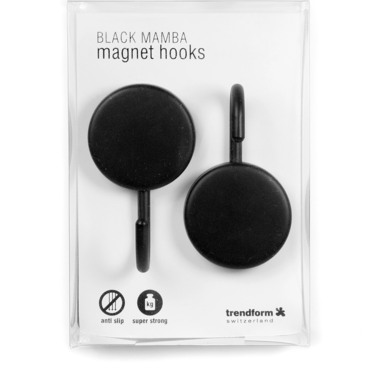 TRENDFORM Hakenmagnet Black Mamba MM4556 schwarz 2 Stück
