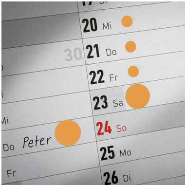 AVERY ZWECKFORM Repère 12mm 3148 orange 270 pcs.