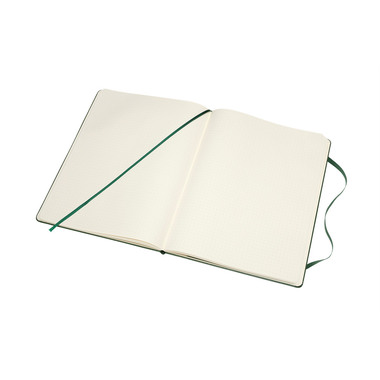 MOLESKINE Carnet XL HC 25x19cm 629131 pointé, vert, 192 pages