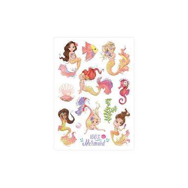 Papierdrachen Set di Tatuaggi Metallici – Sirene