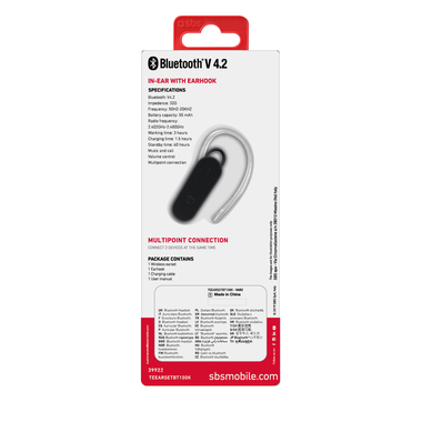 In-Ear-Bluetooth-Headset mit Kopfbügel