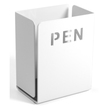 TRENDFORM Stifteköcher PEN GK3610 Metall 8x10x5cm weiss