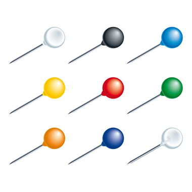 EXACOMPTA Spilla 15mm 14375E ass. 50 pezzi