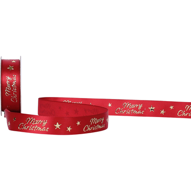 SPYK Band Merry christmas Stars 1097.1654 16mmx3m rot