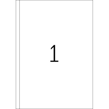 HERMA Étiquettes univers. 200x297mm 4458 blanc 100 pcs./100 flls.