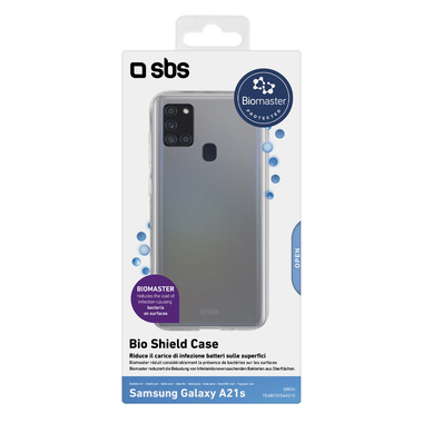 Weiche, transparente und mikrobenhemmende Abdeckung für Samsung Galaxy A21s