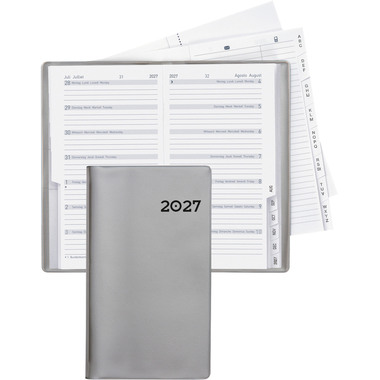 BIELLA Planer Bern 2027 851572280027U 1W/1S silber ML 8.7x15.3cm