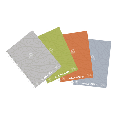 ADOC Cahier à anneaux DESIGN A4 6011.5 assorti, ligné 144 pages